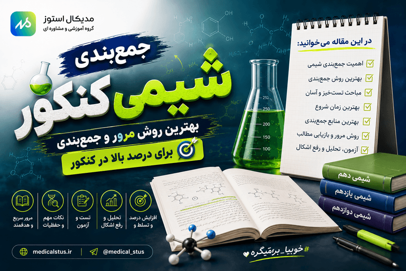 روش جمع بندی شیمی کنکور