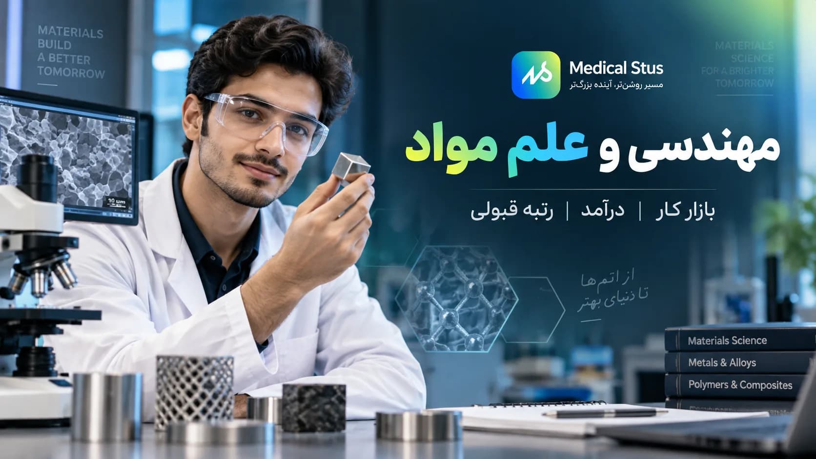 معرفی رشته مهندسی مواد؛ بازار کار، درآمد، دروس و رتبه قبولی