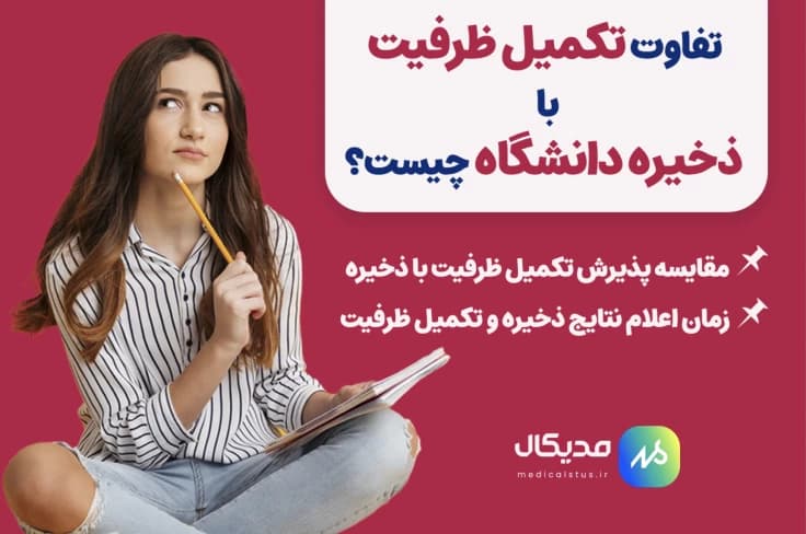 تفاوت تکمیل ظرفیت با ذخیره دانشگاه