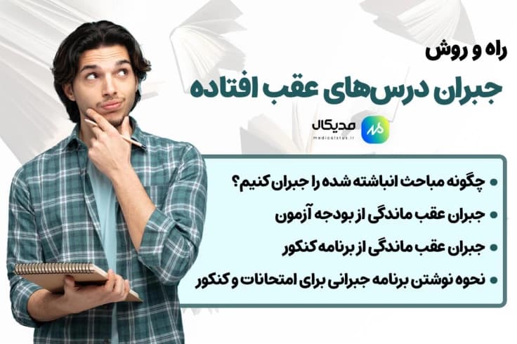 بهترین روش جبران درس های عقب مانده در کنکور 1404