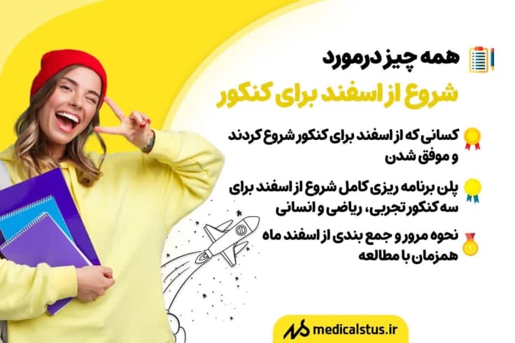 برنامه شروع کنکور از اسفند | از وضعیت صفر تا قبولی در رشته های TOP