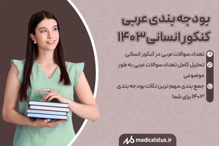 بودجه بندی عربی کنکور انسانی 1404 تعداد سوالات و زمان