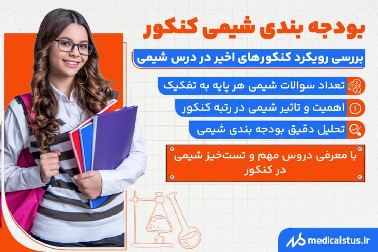 بودجه بندی شیمی کنکور | تعداد سوالات هر فصل