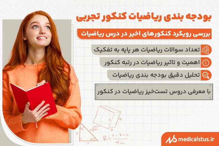 بودجه بندی ریاضی کنکور تجربی 1404 تعداد سوالات و زمان