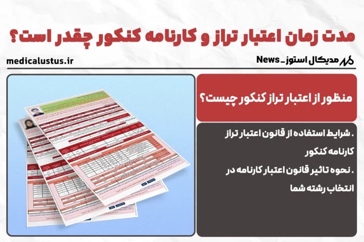 اعتبار نتایج و تراز کنکور 1404 بررسی قانون 2 سال اعتبار تراز انتخاب رشته