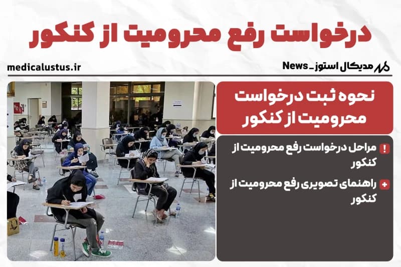 درخواست رفع محرومیت از کنکور 1404 (لغو انواع محرومیت )