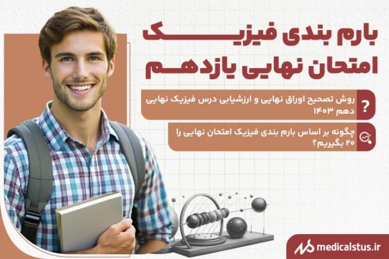بارم بندی امتحان نهایی فیزیک یازدهم ریاضی و تجربی 1404