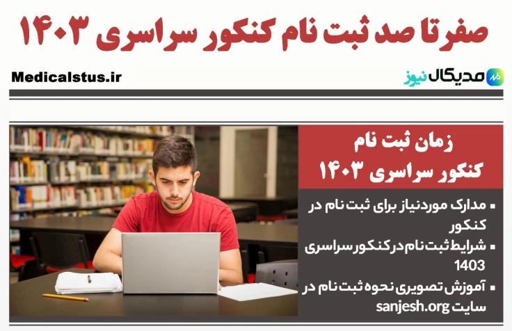 ثبت نام در کنکور سراسری 1403