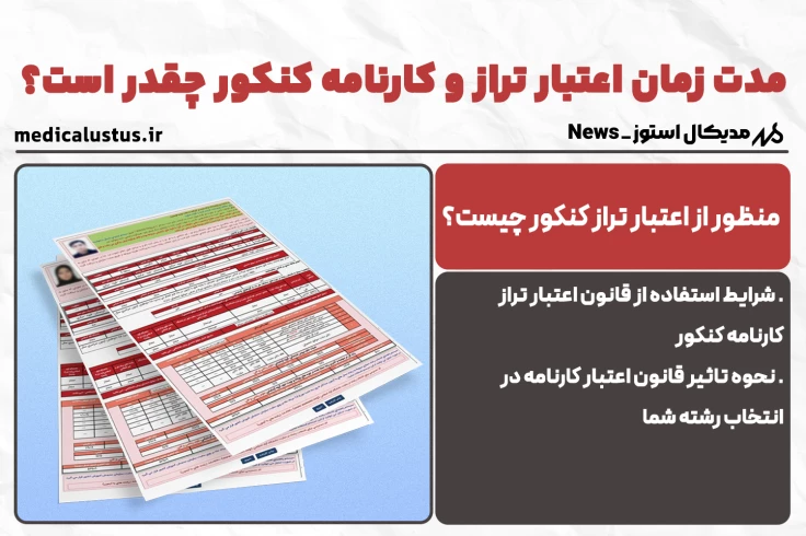 اعتبار نتایج و تراز کنکور 1404 بررسی قانون 2 سال اعتبار تراز انتخاب رشته