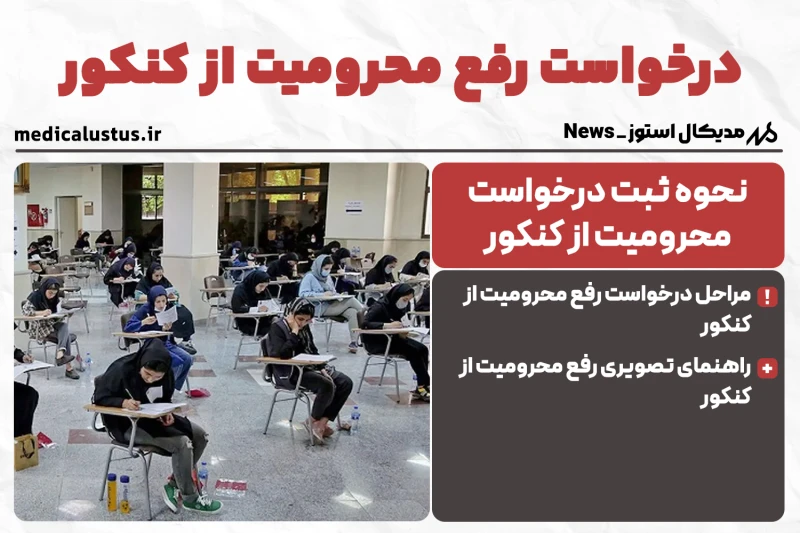 درخواست رفع محرومیت از کنکور 1404 (لغو انواع محرومیت )