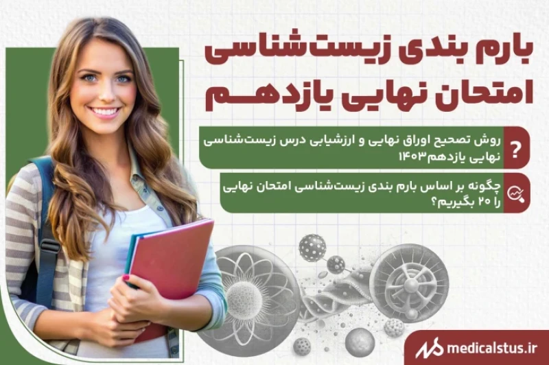 بارم بندی امتحان نهایی زیست شناسی یازدهم 1404